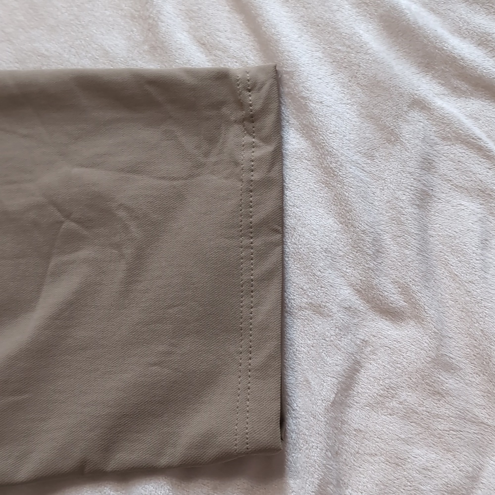 Men's Size 3X Vively Fleece Lined Khaki Elastic Drawstring Waist Athletic Pants - Picture 11 of 12